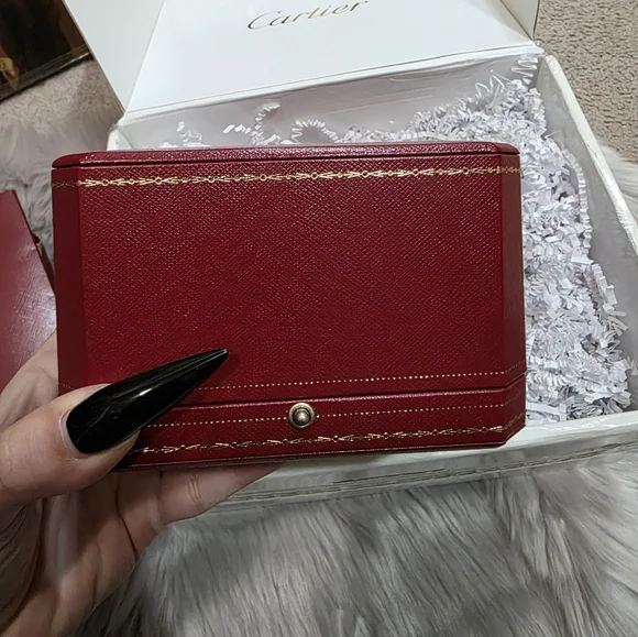 Authentic Cartier Red Jewelry Box & Gift Bag Set - Picture 4 of 7